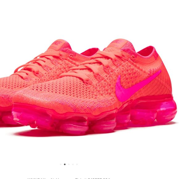Nike Air VaporMax FlyKnit Sneaker Hyper Punch Pink Blast -- Hot Pink Color - Picture 8 of 8